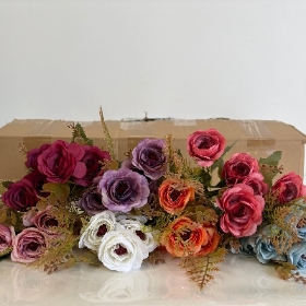 Fern & Peony Bush 30cm