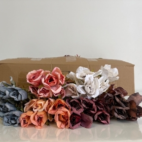 48 x Vintage Rose & Berry Bush 30cm