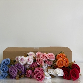 48 x Rosebud & Foliage Bush 30cm