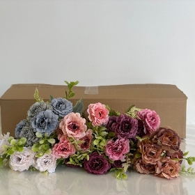 48 x Rustic Ranunculus Bush 30cm
