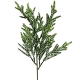 Iced Pine Spray 39cm