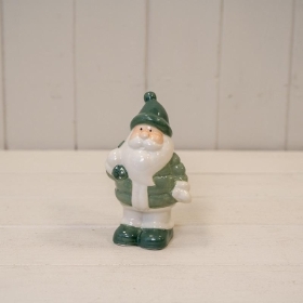 White-Green Santa 13cm