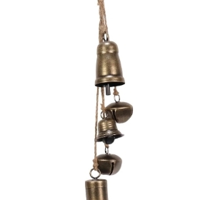 5 x Bronze Hanging Bell 50cm