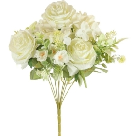 Dry White Diana Rose Bush 43cm