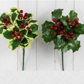 Holly & Berry Bush 30cm