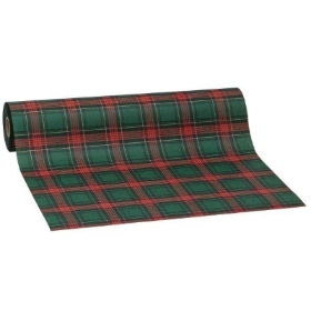 Green Tartan Kraft Paper 100m