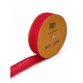 25mm Red Jute Ribbon