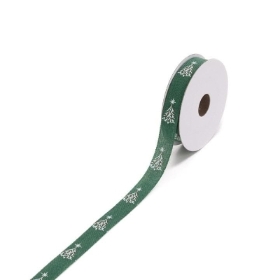 15mm Tree Green Ribbon 10yds