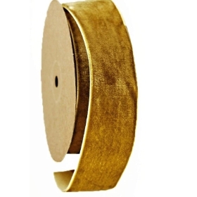 Gold Velvet Ribbon 25mm
