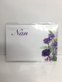 Florist Cards Nan x 6 Purple