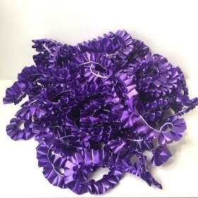 Violet Pleated Ribbon 10m