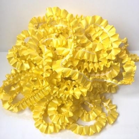 Lemon Yellow Pleated Ribbon 10m