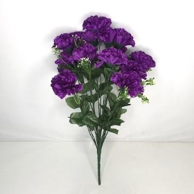 Purple Carnation Bush 46cm