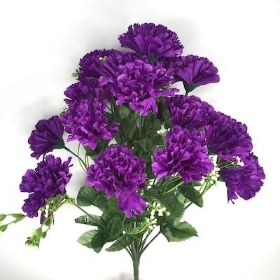 Purple Carnation Bush 46cm