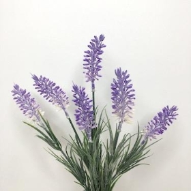 White And Lilac Lavender Bush 32cm