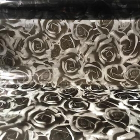 Black Luxury Rose Cellophane 100m