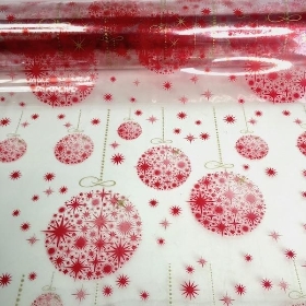 Red Bauble Cellophane 100m