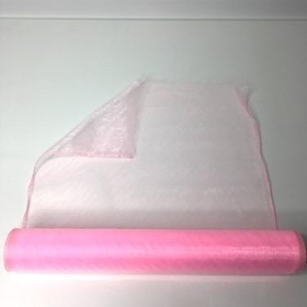 Baby Pink Organza Fabric 40cm