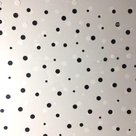 Black And White Polka Dot Cellophane 100m