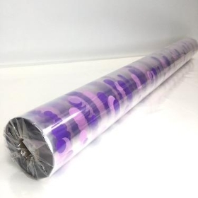 Lilac And Purple Polka Dot Cellophane 100m