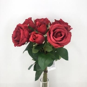 Red Rose Bunch 42cm