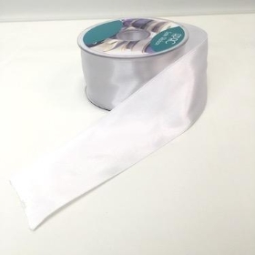 White Satin Ribbon 50mm