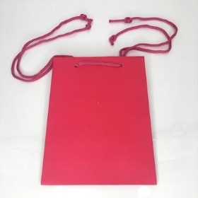  Cerise Hand Tie Bag x 10