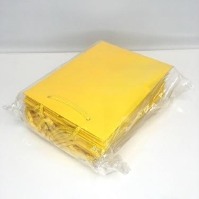 Yellow Hand Tie Bag x 10