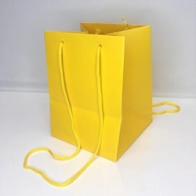 Yellow Hand Tie Bag x 10