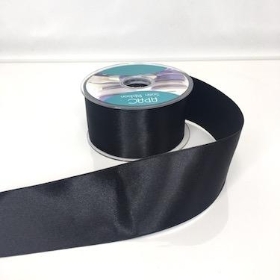 Black Satin Ribbon 50mm