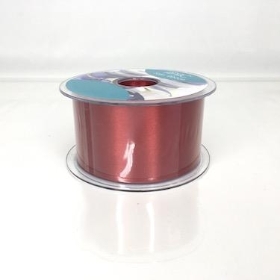 Deep Red Satin Ribbon 50mm