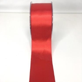 Bright Red Satin Ribbon 50mm