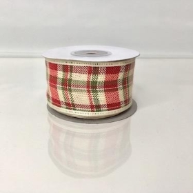 Tartan Ribbon 40mm
