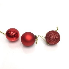 Red Bauble 3cm x 24
