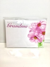 Florist Card Grandma x 6 Pink