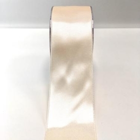 Cream Satin Ribbon 50mm