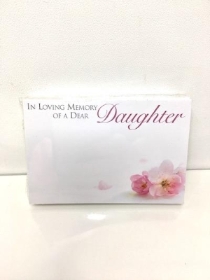 Daughter Blossom Small Florist Cards