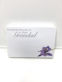 Small Florist Cards Grandad Iris