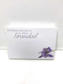 Grandad Iris Small Florist Cards