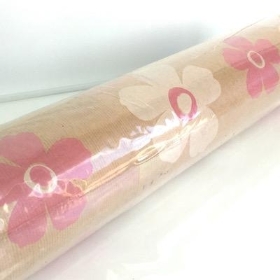 Kraft Paper With Pink White Fleur