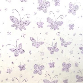 Purple Butterfly Cellophane 100m