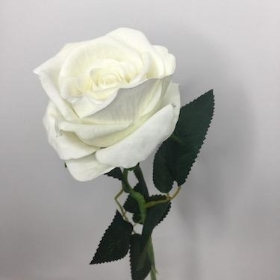 Ivory Velvet Rose 52cm