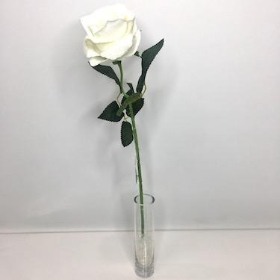 Ivory Velvet Rose 52cm