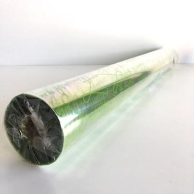 Lime Scribble Cellophane 100m