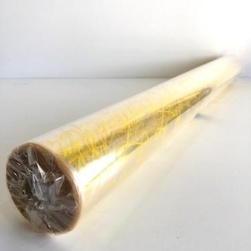 Yellow Scribble Cellophane 100m