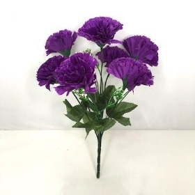 Purple Carnation Bush 32cm