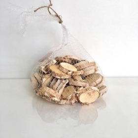 250g Wood Slices 3cm to 5cm