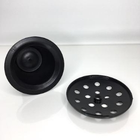 Grave Pot Insert Black Lid x 5