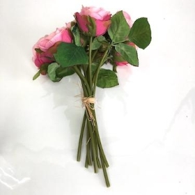 Vintage Pink Rose Bundle 25cm