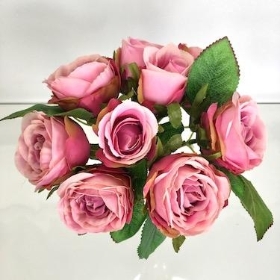Vintage Pink Rose Bundle 25cm
